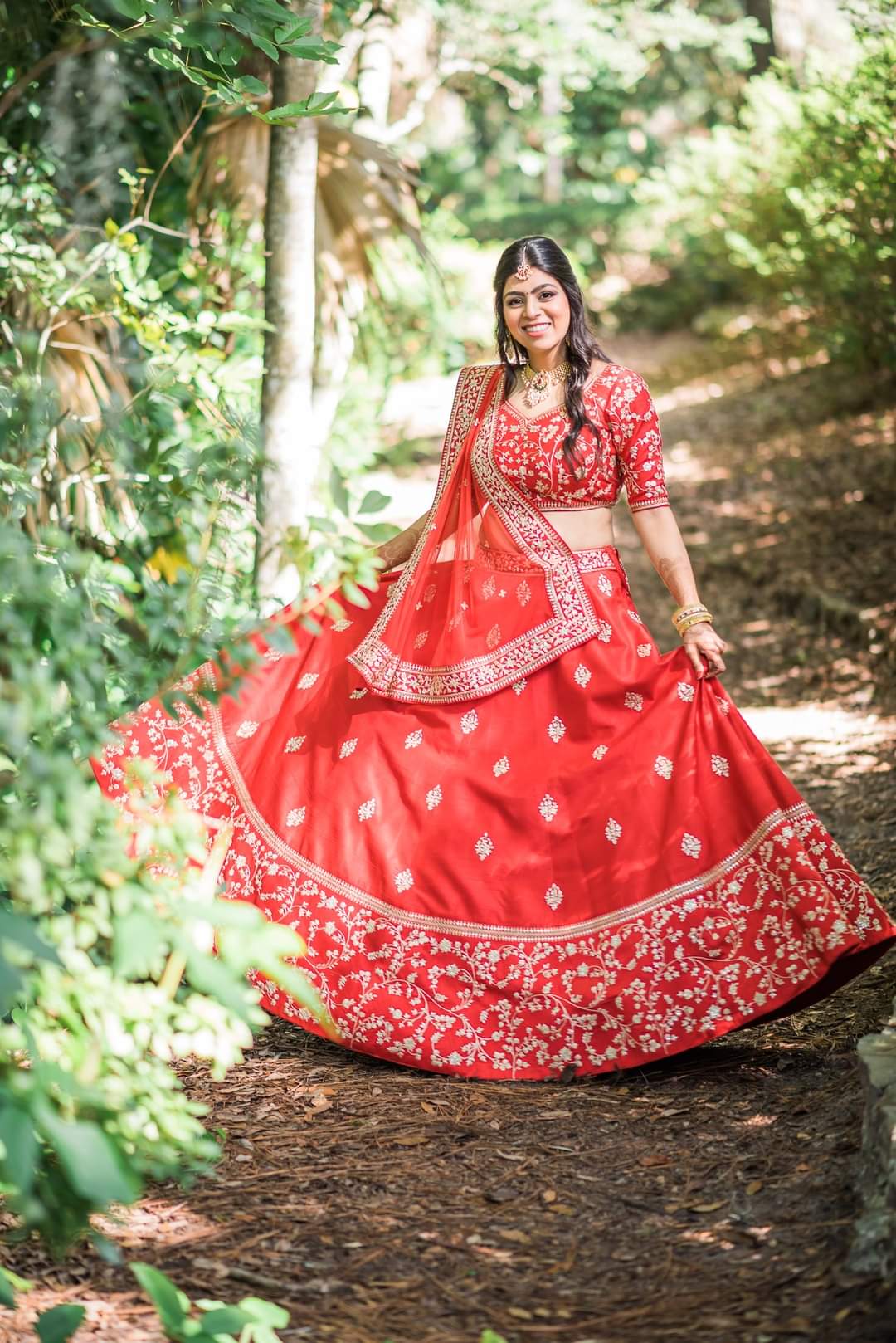 Indian Bride with Beautiful Dress